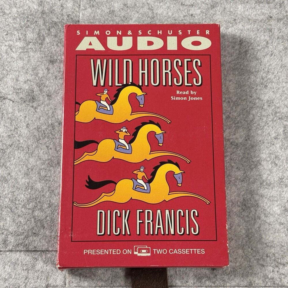 Dick Francis Wild Horses Audiobook Cassette Simon & Schuster Read by Simon Jones
